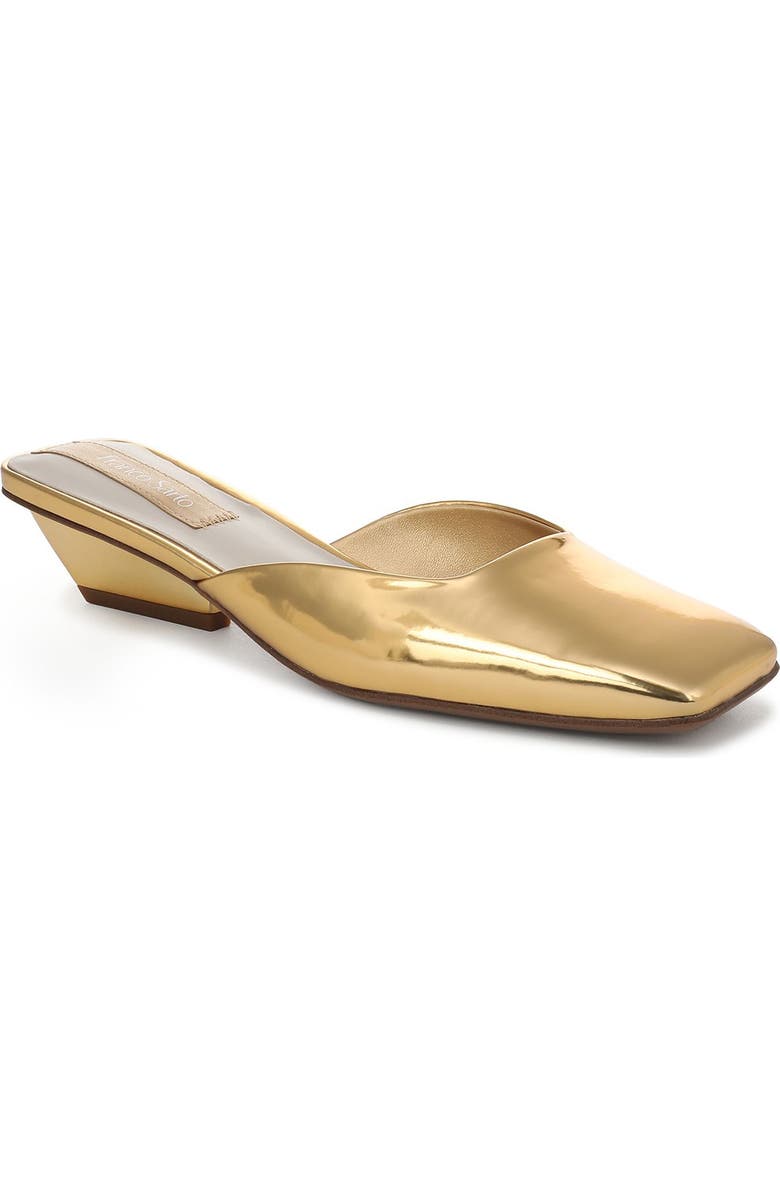 Franco Sarto Nicola Square Toe Mule, Main, color, Gold