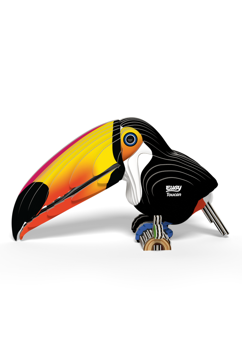 Toucan 3D Puzzle, Alternate, color, No Color
