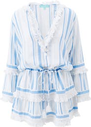 Melissa Odabash Claudia Long Sleeve Cover-Up Dress