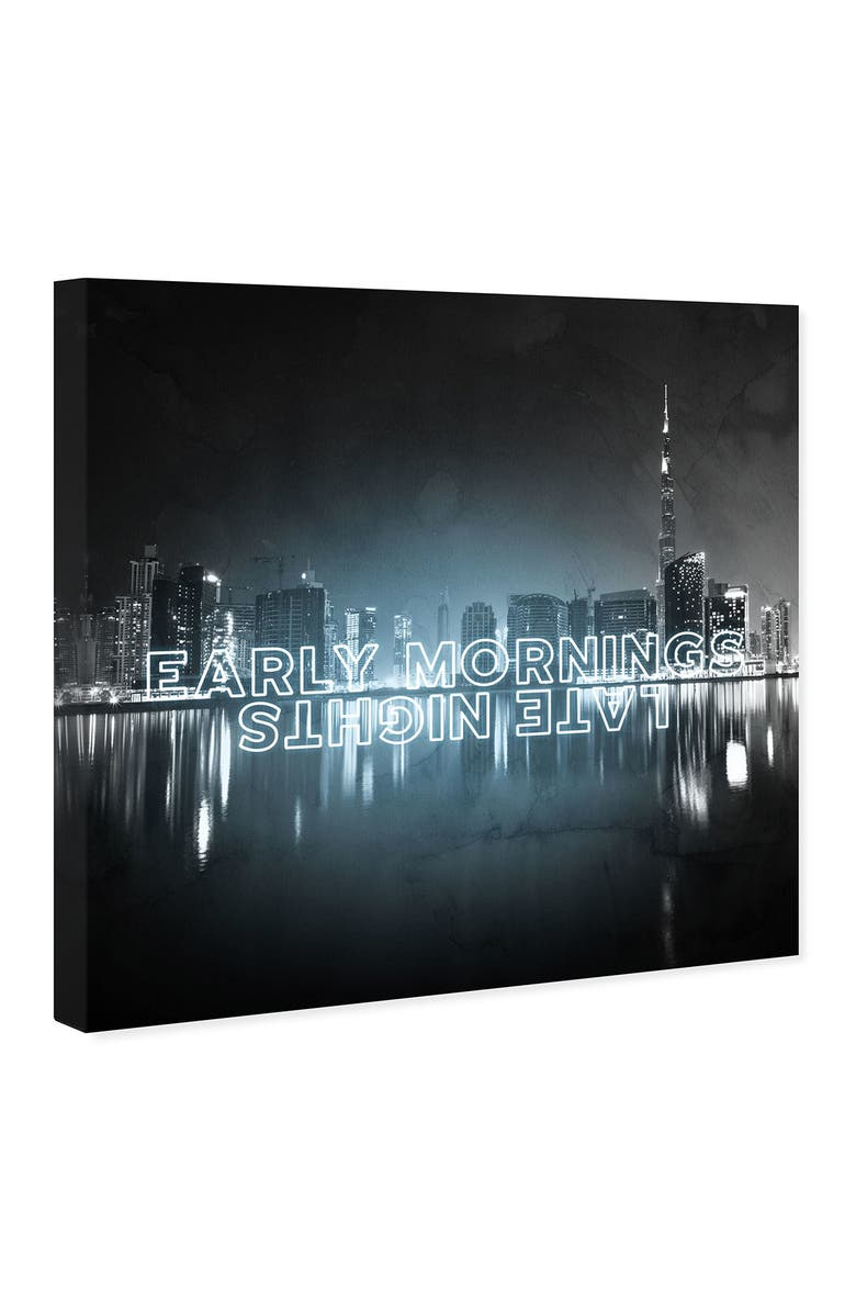 Wynwood Studio Early Morning Late Nights Black Wall Art, Alternate, color, 