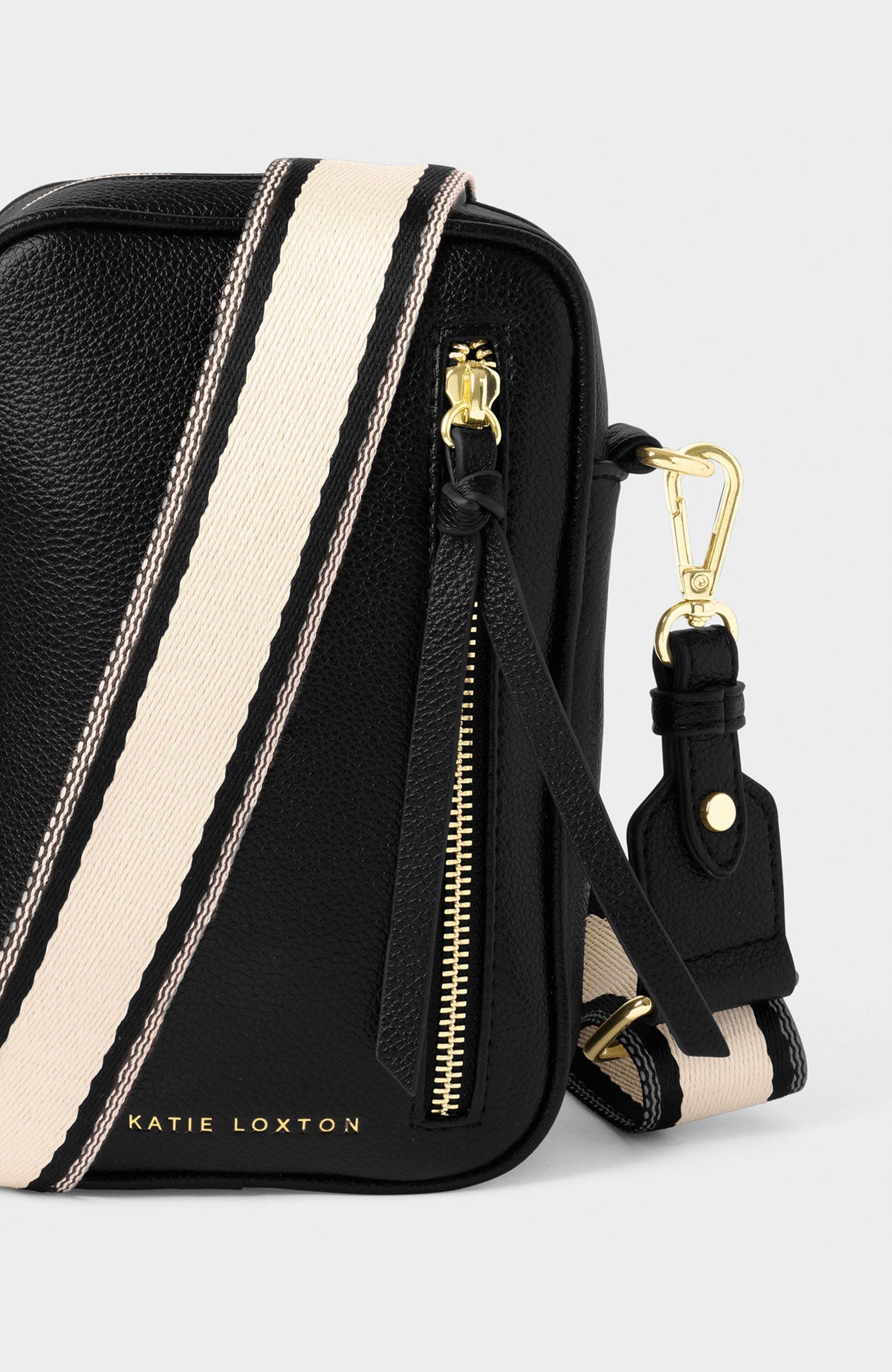 Katie Loxton Hallie Small Crossbody Bag, Alternate, color, Black