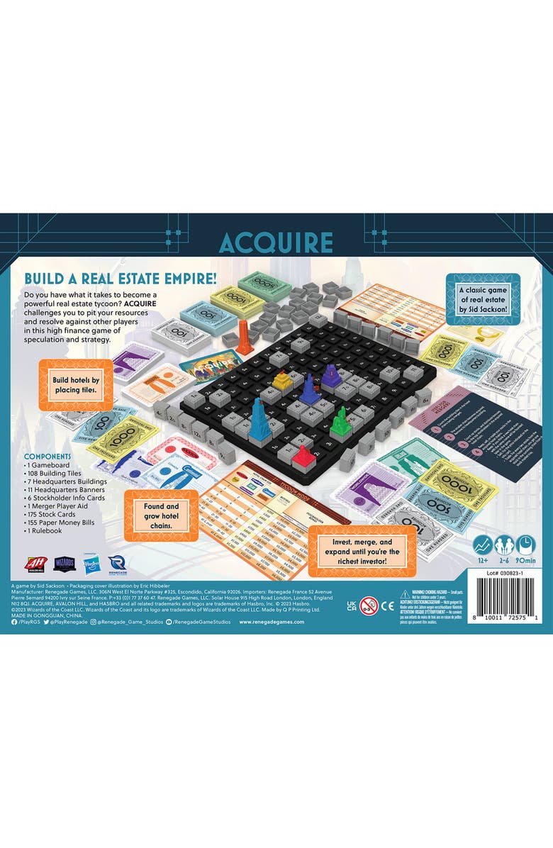 Renegade Game Studios Build A Real Estate Empire, Strategy Board Game, Ages 12+, Alternate, color, Multicolored