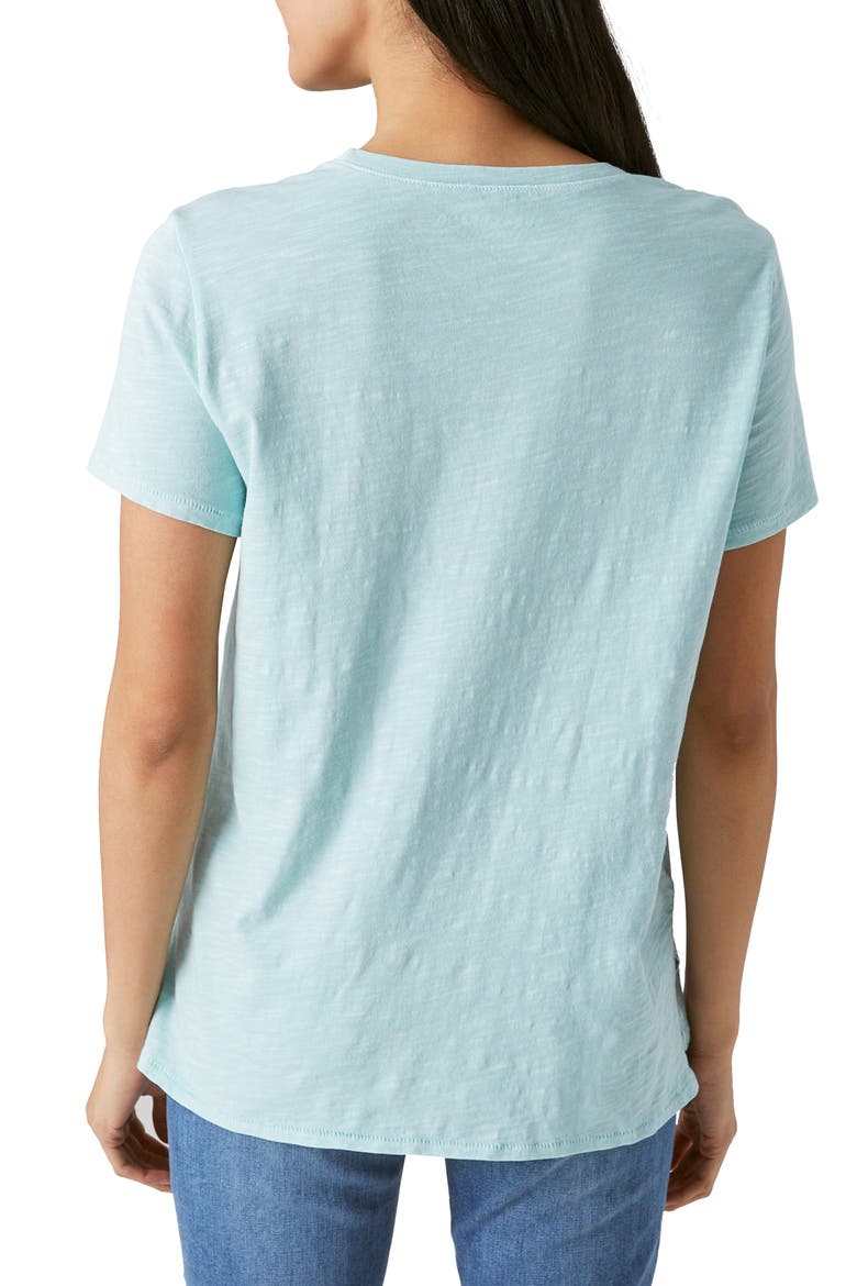Classic Cotton Slub T-Shirt, Alternate, color, CANAL BLUE