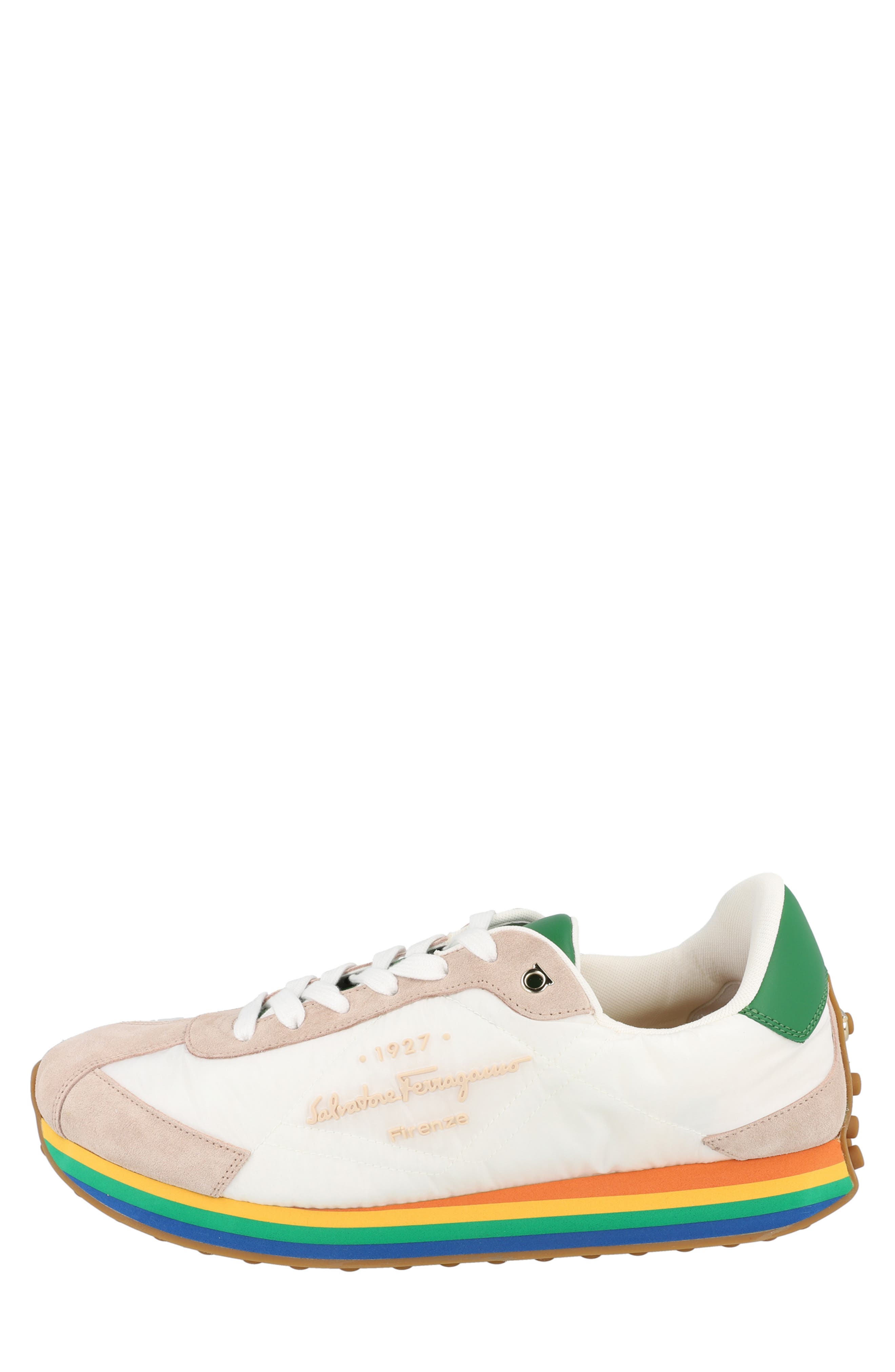 FERRAGAMO Iggy Sneaker, Alternate, color, White