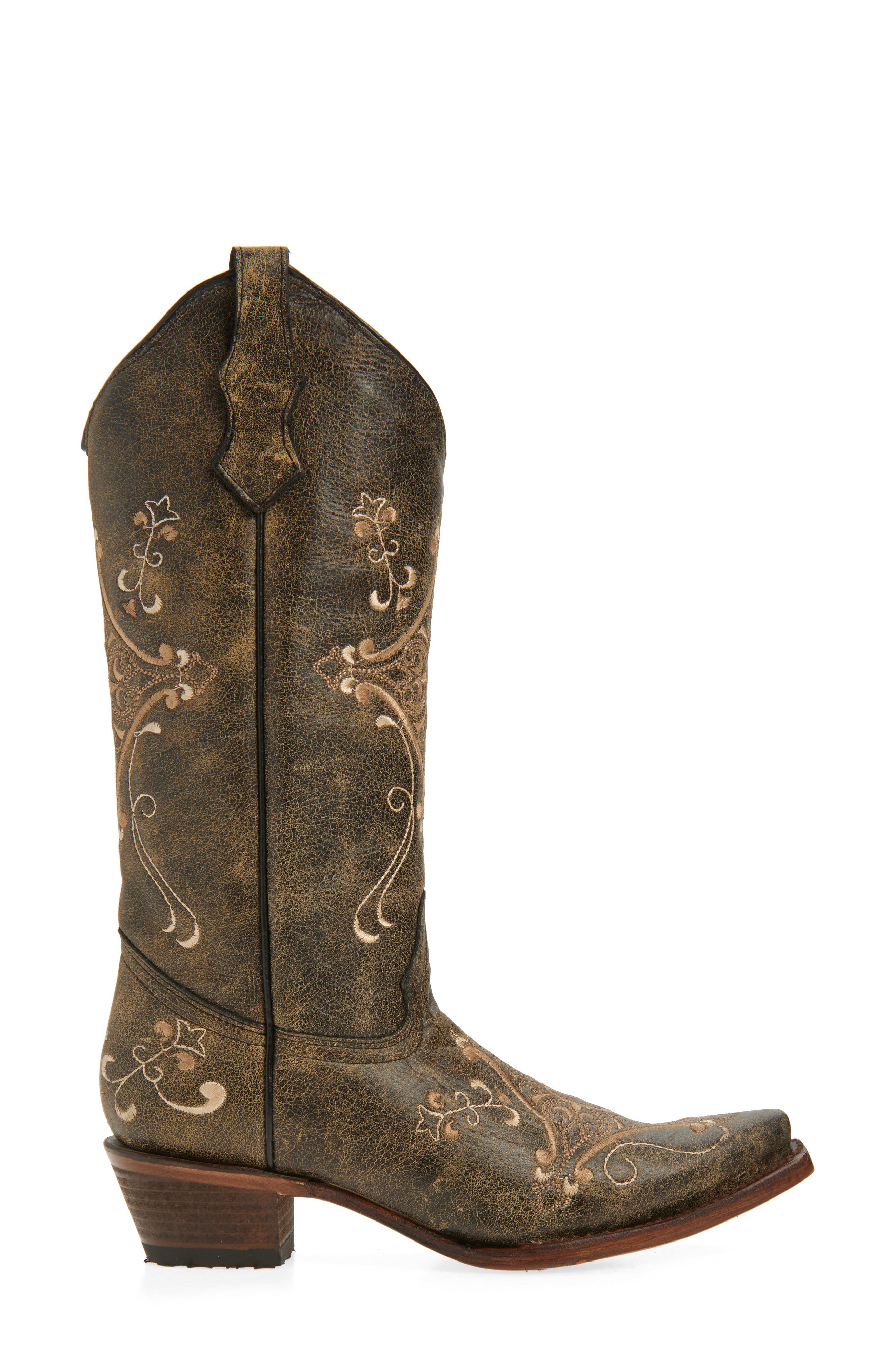 CIRCLE G Embroidered Western Boot, Alternate, color, 