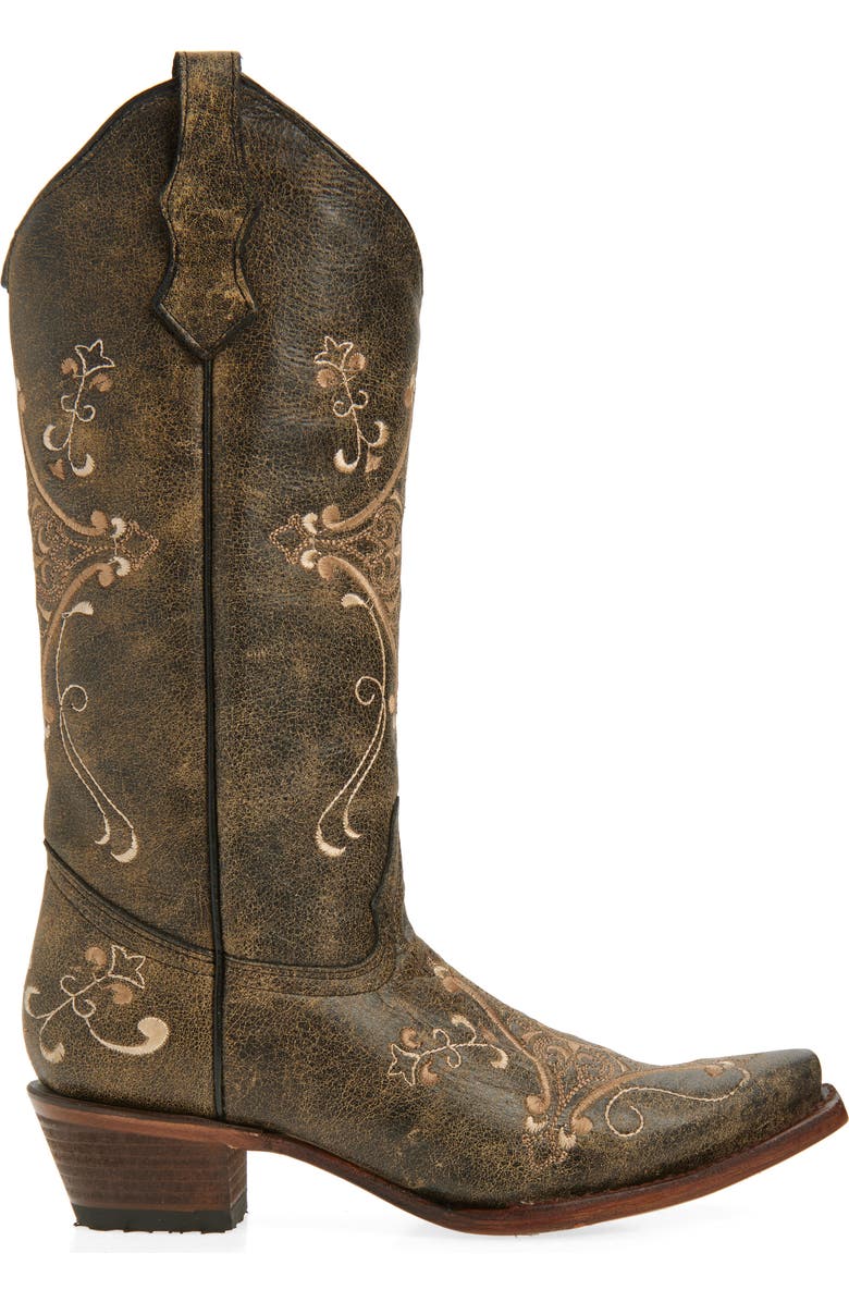 CIRCLE G Embroidered Western Boot, Alternate, color,