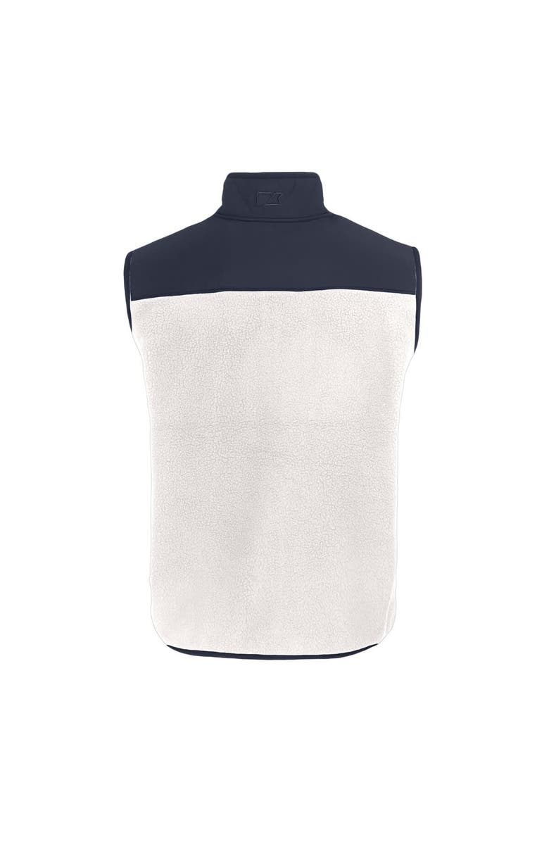 Cutter & Buck Men's Cutter & Buck Oatmeal Jacksonville Jaguars  Americana Cascade Eco Sherpa Fleece Full-Zip Vest, Alternate, color, 