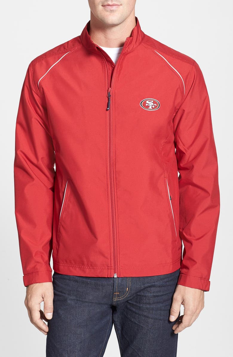 Cutter & Buck San Francisco 49ers - Beacon WeatherTec Wind & Water Resistant Jacket, Main, color, 