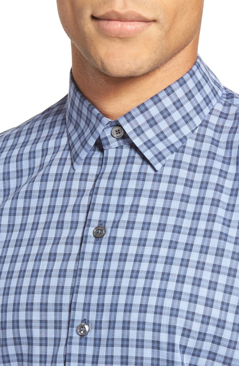 Zachary Prell Gusta Trim Fit Plaid Sport Shirt, Alternate, color, 