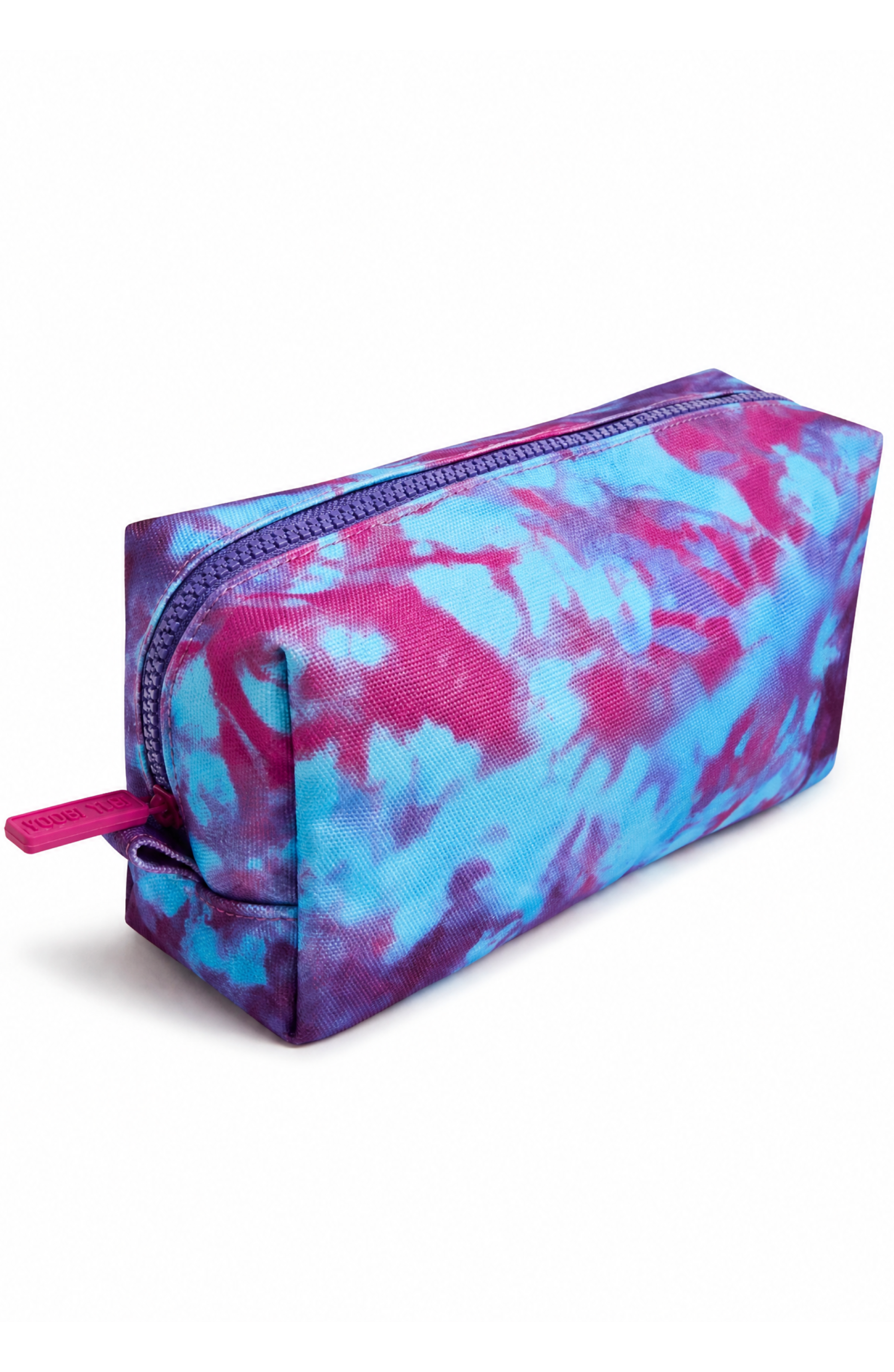 Kids' Tie Dye Pouch, Alternate, color, Purple Multi