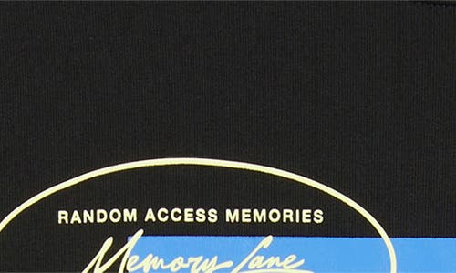 Memory Lane Runnin' Past Cotton Jersey Graphic T-shirt In Black