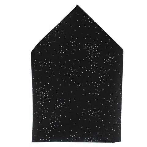 Mystere Metallic Star Light 12 x 12 Silk Pocket Square