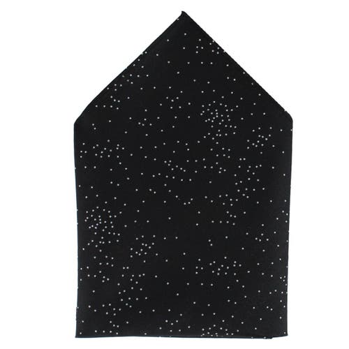 Trafalgar Mystere Metallic Star Light 12 X 12 Silk Pocket Square