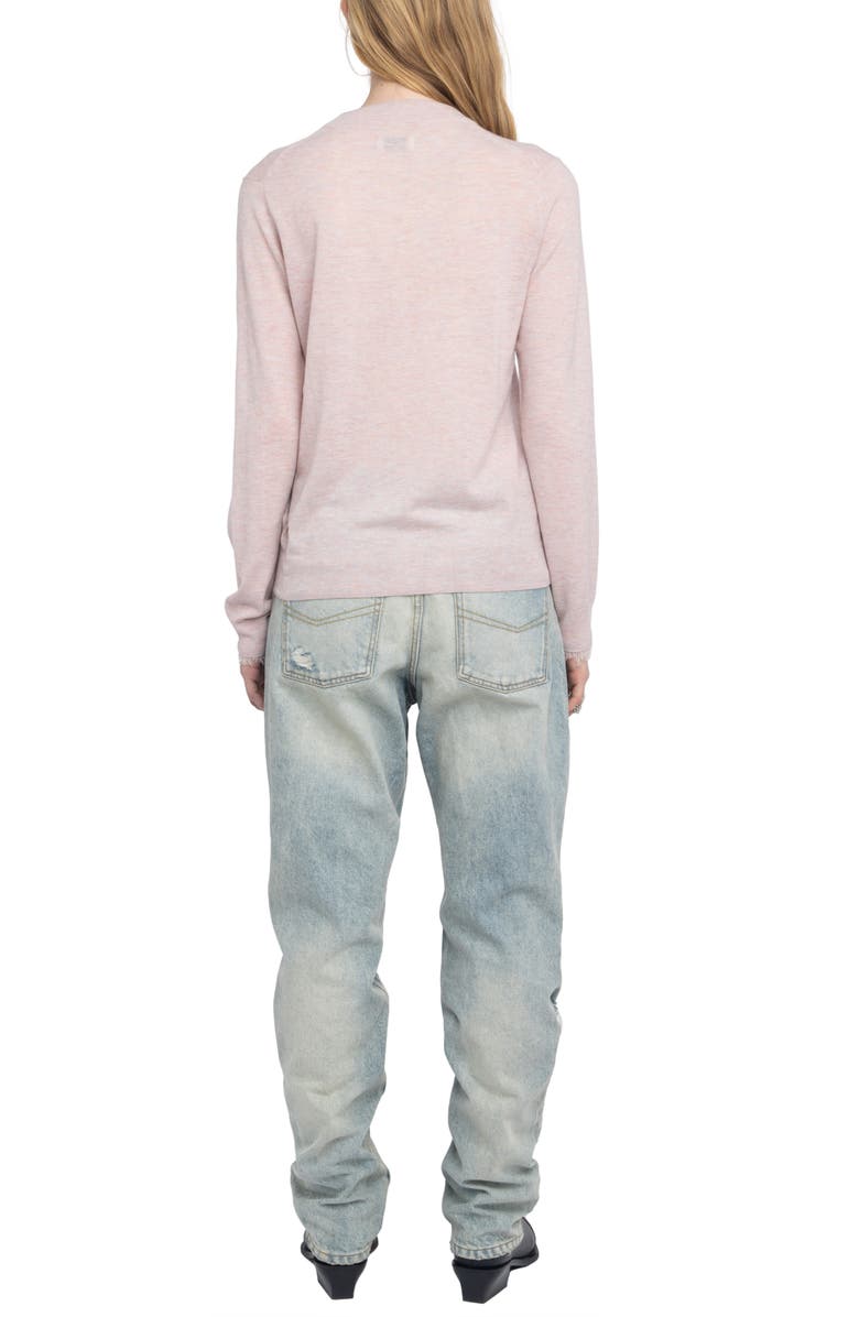 Zadig & Voltaire Ivy Crewneck Cashmere Sweater, Alternate, color,