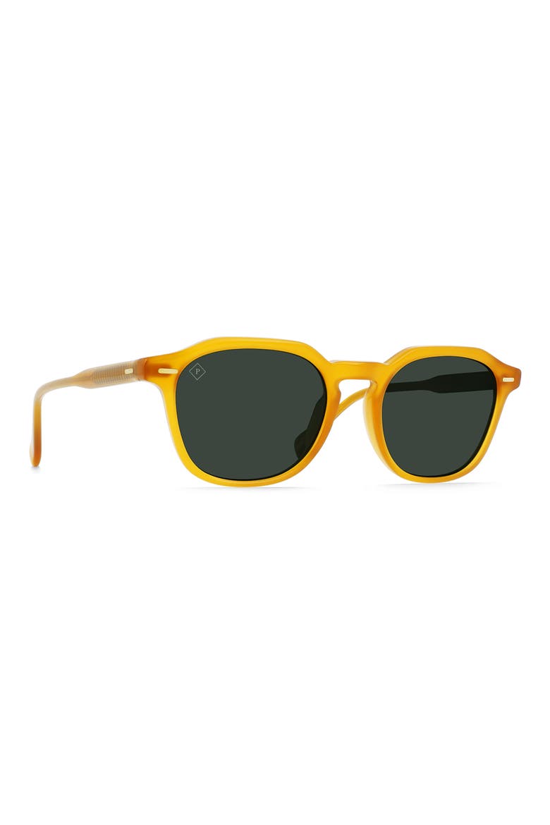 Clyve 52mm Polarized Round Sunglasses, Alternate, color, HONEY/ GREEN POLARIZED