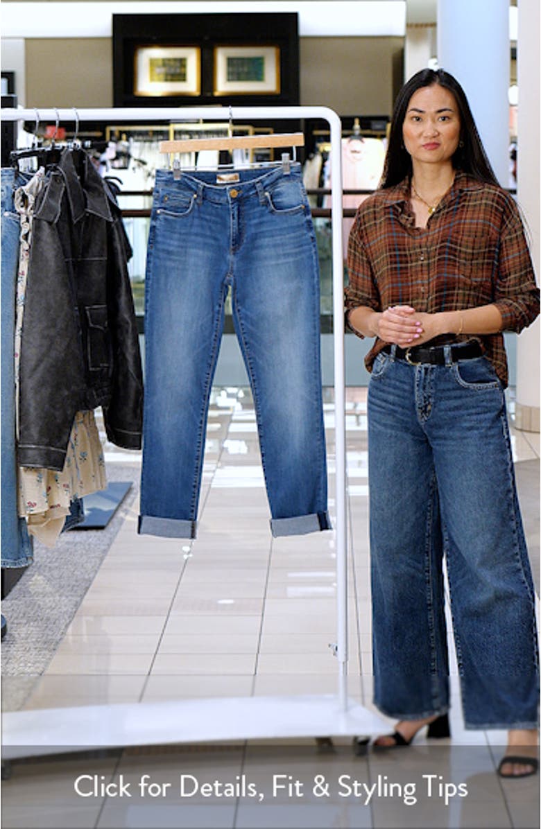 Catherine Cuffed Hem Boyfriend Jeans, sales video thumbnail