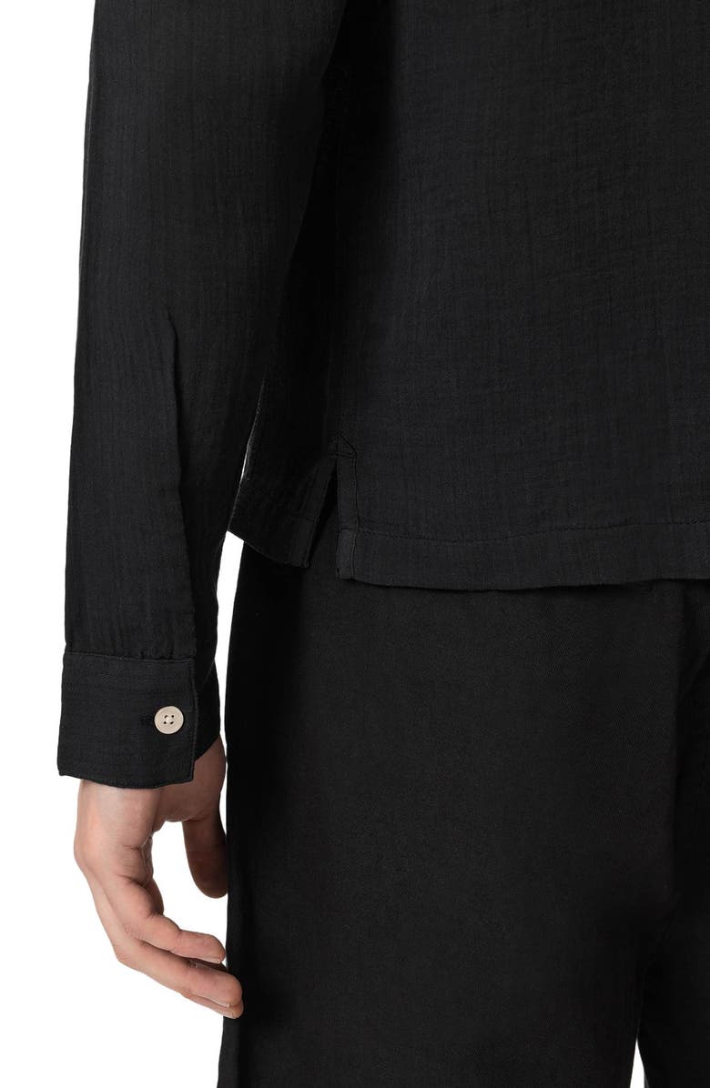 AllSaints Bale Cotton & Lyocell Button-Up Shirt, Alternate, color,
