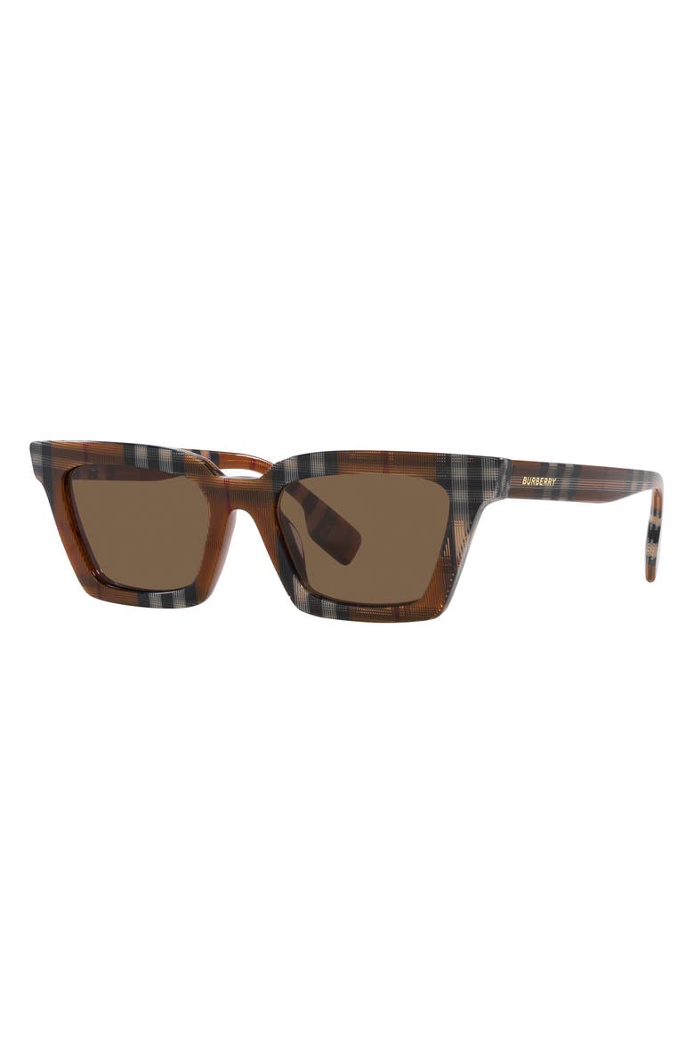 Burberry Briar 52mm Square Sunglasses, Alternate, color, Dark Brown