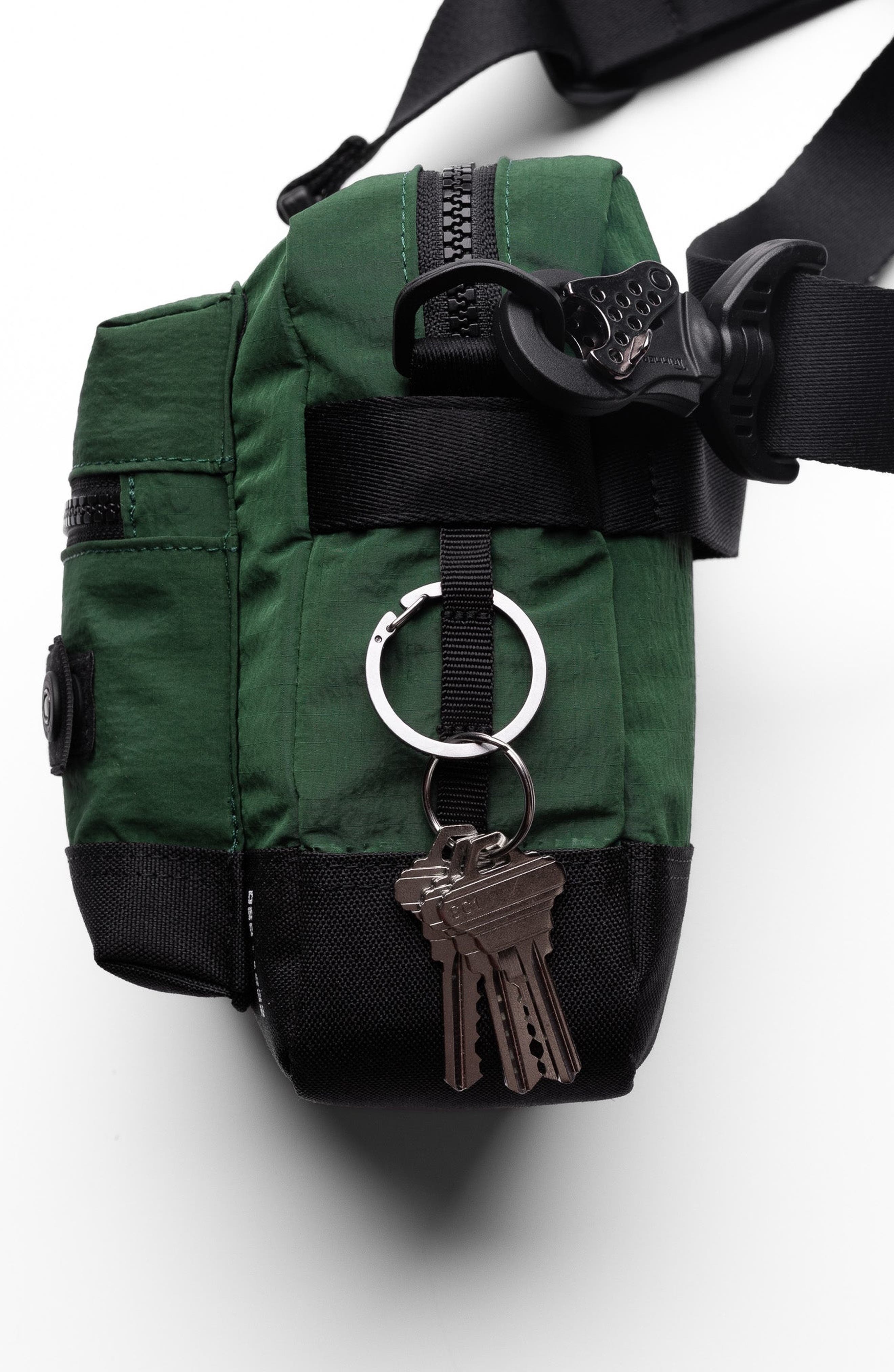 Ripstop Shoulder Bag, Alternate, color, Forest Green