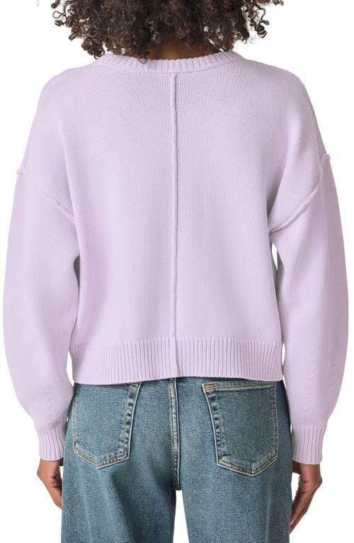 Splendid Jayde Seam Cotton Sweater In Twilight