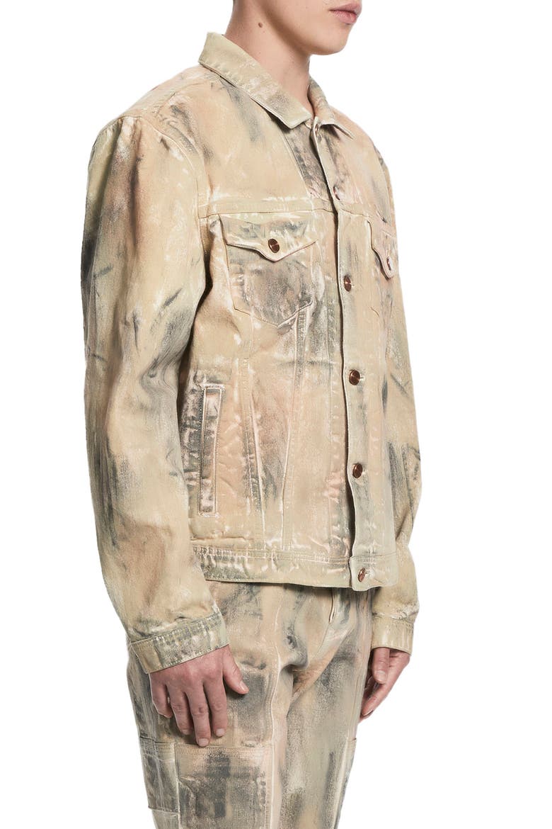 Oversize Stretch Denim Trucker Jacket, Alternate, color, MUNNY