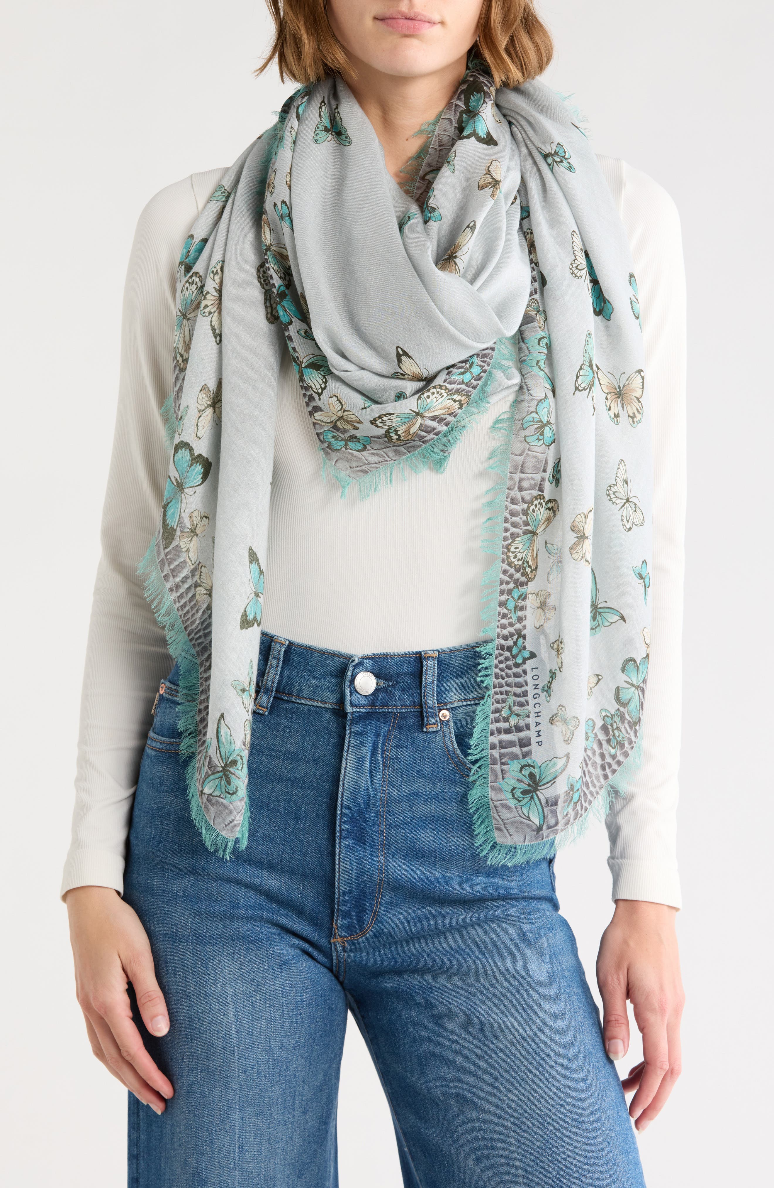 Longchamp Papillion Shawl