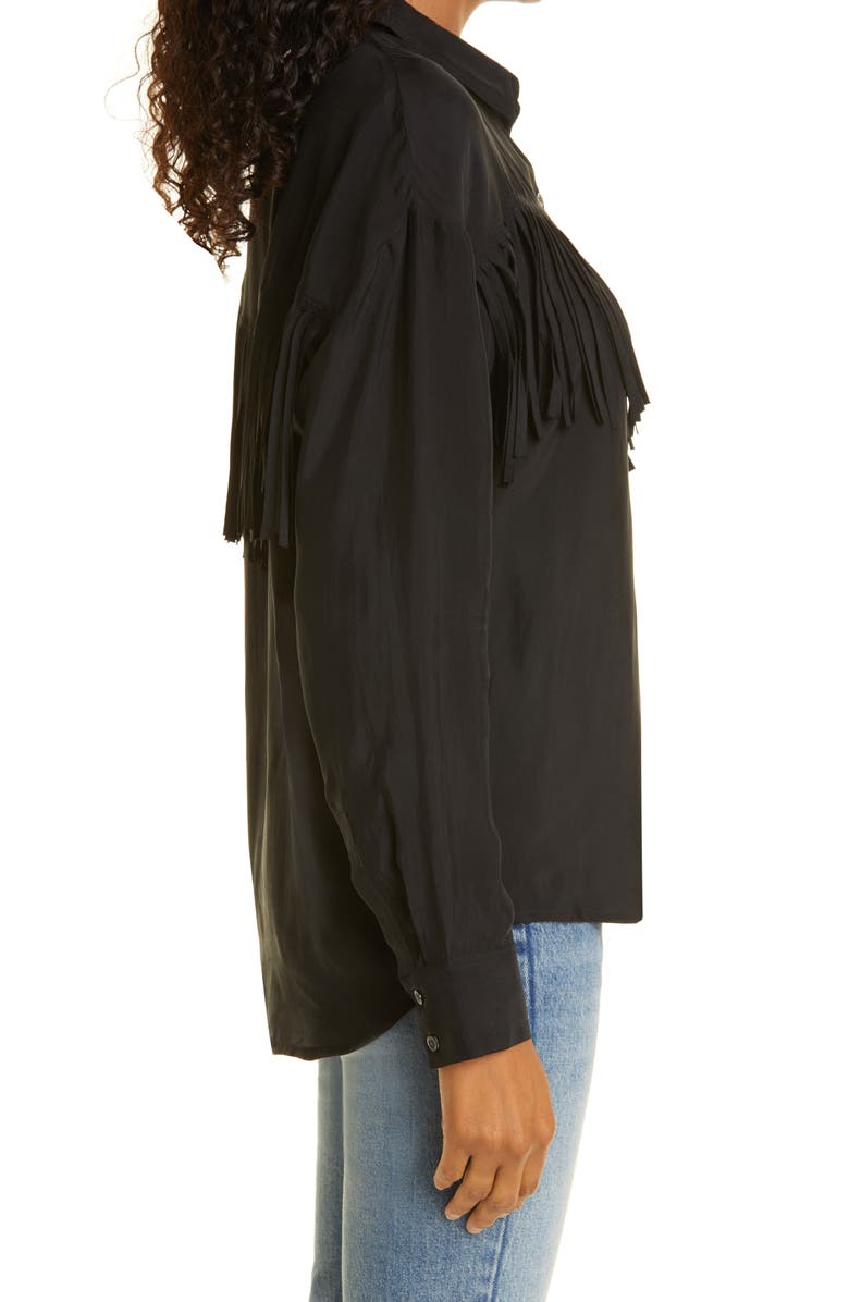 Rails Dallas Fringed Blouse, Alternate, color,