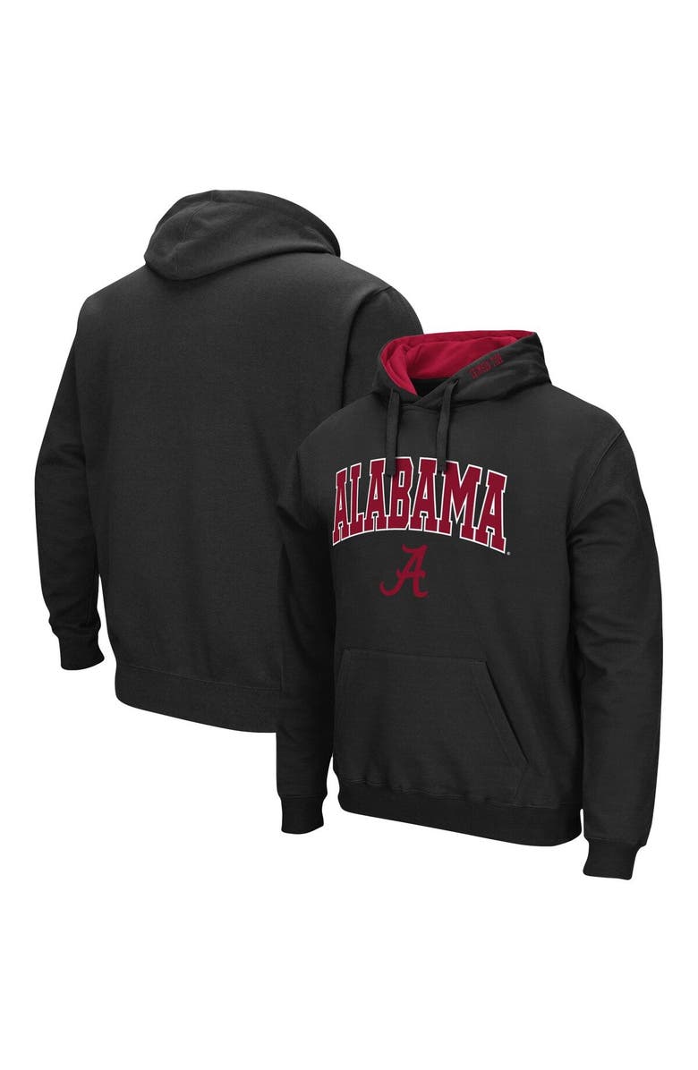 COLOSSEUM Men's Colosseum Black Alabama Crimson Tide Arch & Logo 3.0 Pullover Hoodie, Main, color, Black