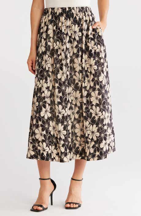 JASON WU Floral Pocket Cotton Maxi Skirt