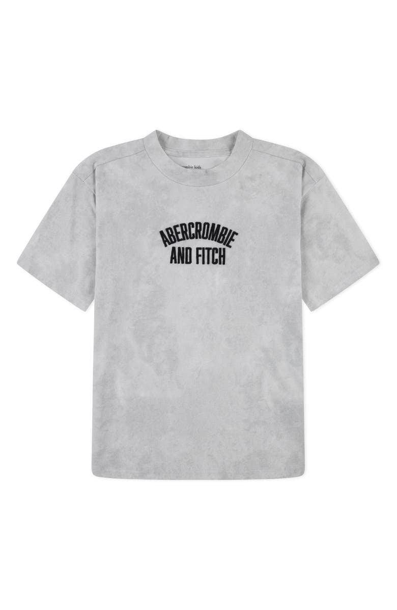 abercrombie kids Kids' Embroidery Arch T-Shirt, Main, color, Jet Stream