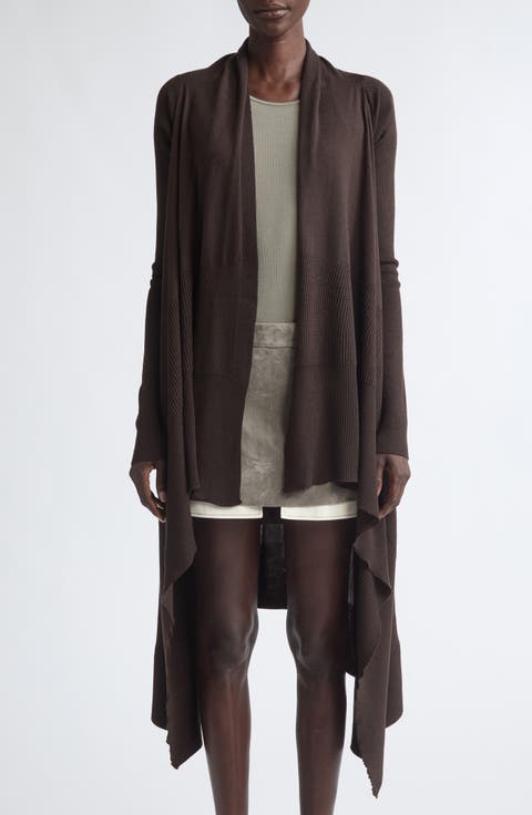 Asymmetric Wool Cardigan