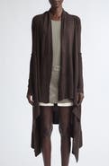 Rick Owens Asymmetric Wool Cardigan