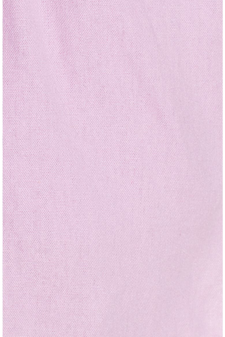 High Waist Linen Blend Shorts, Alternate, color, PINK BOUQUET