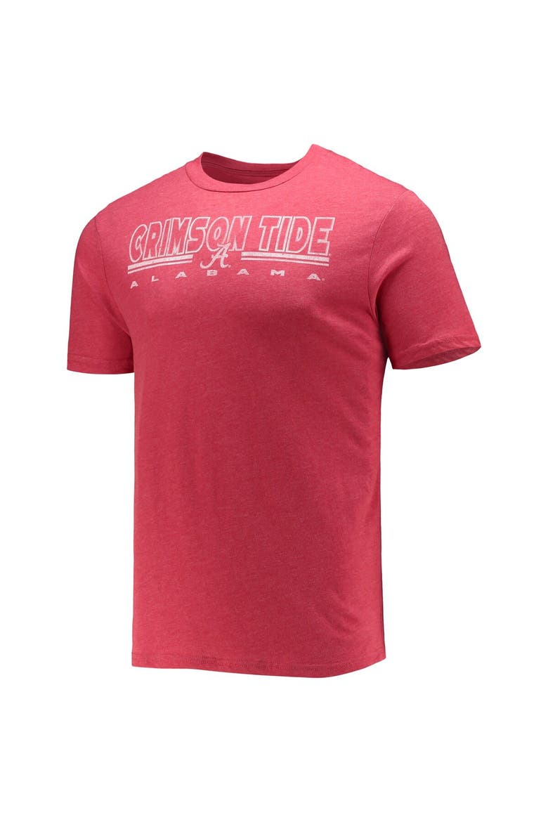Men's Concepts Sport Heathered Charcoal/Crimson Alabama Crimson Tide Meter T-Shirt & Pants Sleep Set, Alternate, color, Heather Charcoal