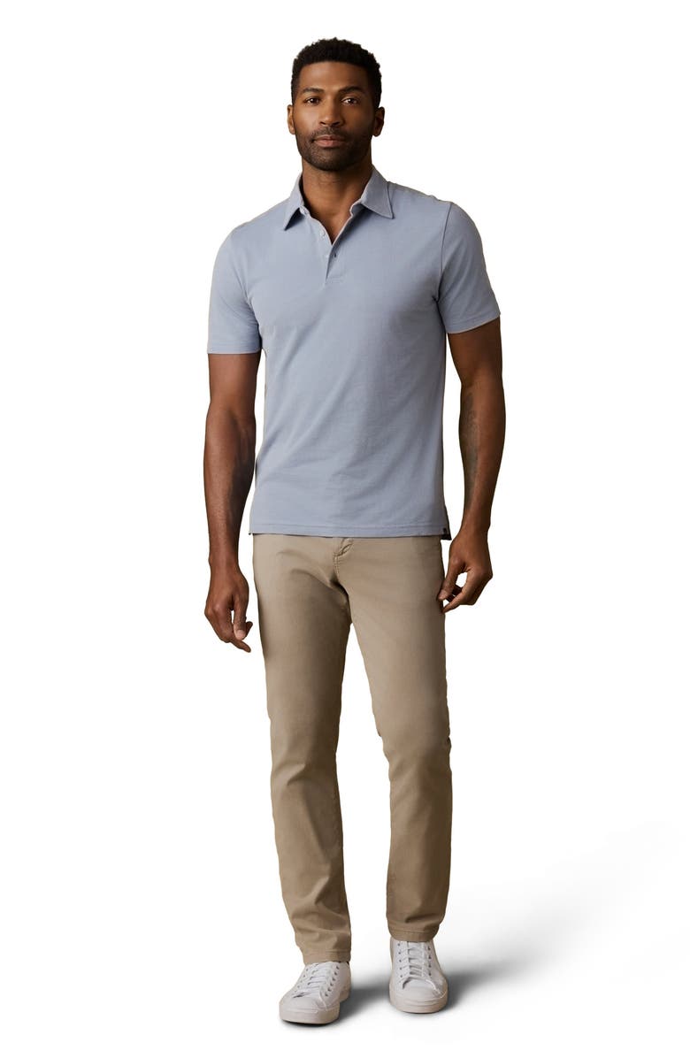 Faherty Movement<sup>™</sup> Piqué Polo, Alternate, color, Flint White Melange