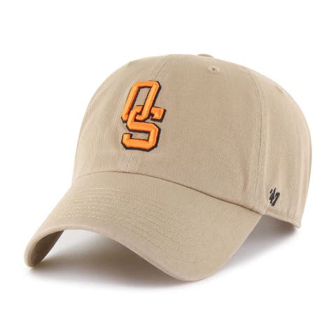 Men's '47 Khaki Oklahoma State Cowboys Vault Clean Up Adjustable Hat