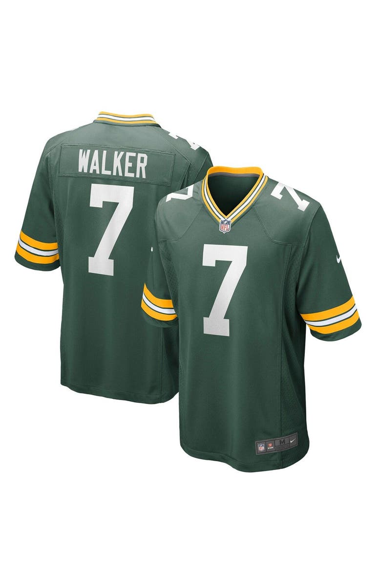 Nike Men's Nike Quay Walker Green Green Bay Packers Player Game Jersey, Main, color, 