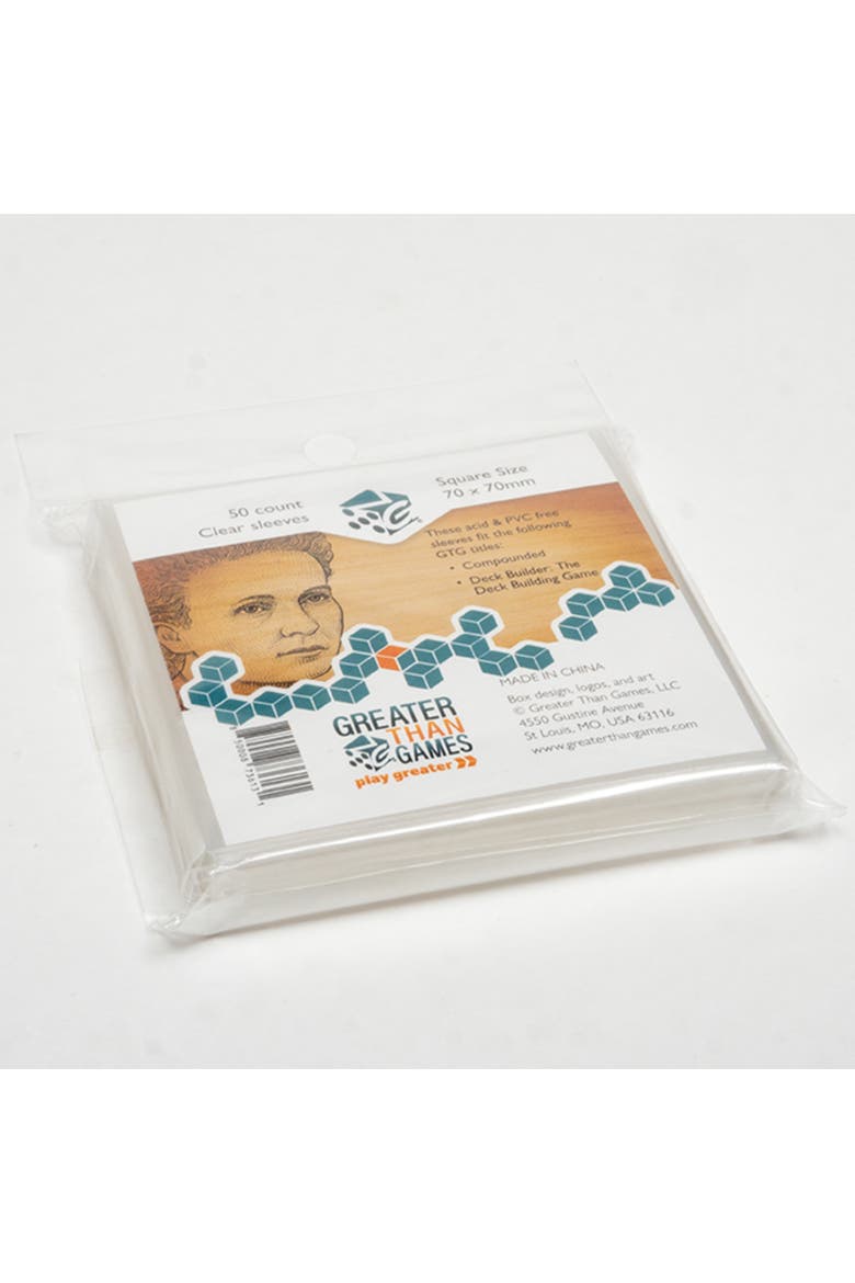 Square Size Clear Card Sleeves 50pcs, Alternate, color, Multicolored