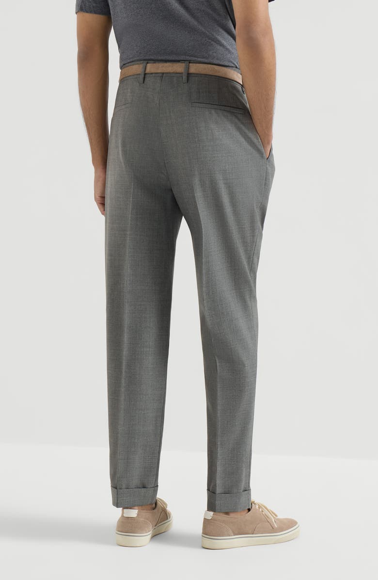 Brunello Cucinelli Virgin wool trousers, Alternate, color, Anthracite