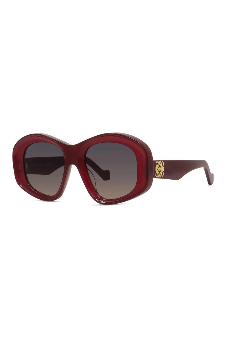 Anagram 51mm Geometric Sunglasses, Alternate, color, SHINY RED / VIOLET