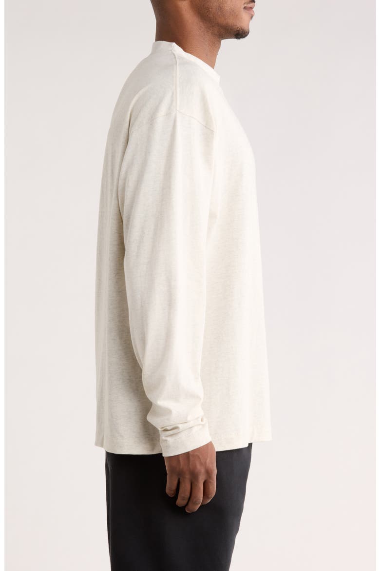 Classic Fit Long Sleeve Cotton T-Shirt, Alternate, color, OATMEAL HEATHER
