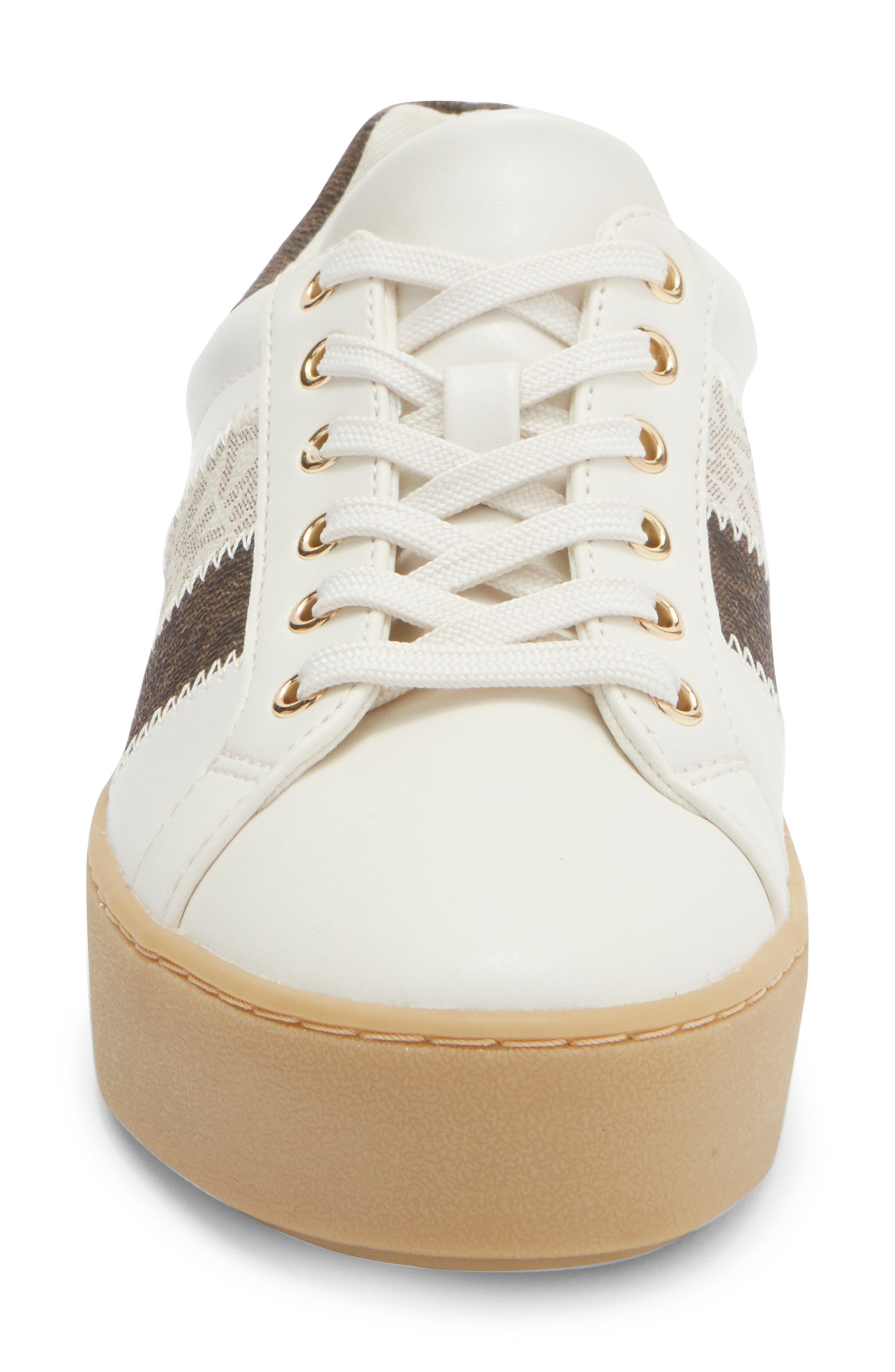 MICHAEL Michael Kors Poppy Low Top Sneaker, Alternate, color, Brown
