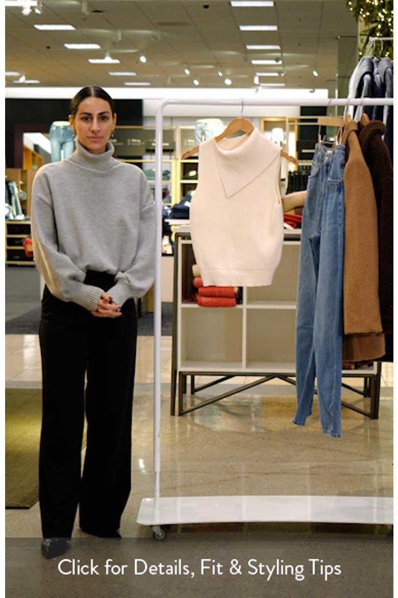 Cowl Neck Sleeveless Sweater video
