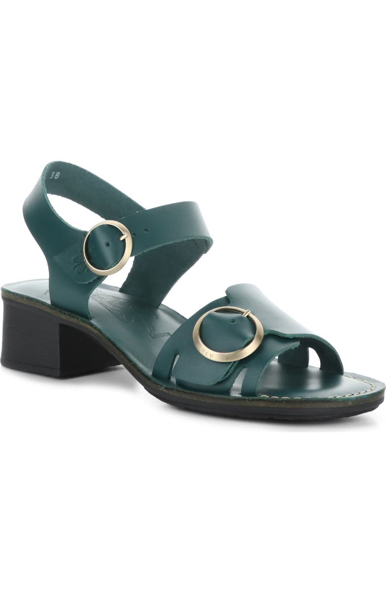 Fly London Ebli Ankle Strap Sandal, Main, color, Dark Moss