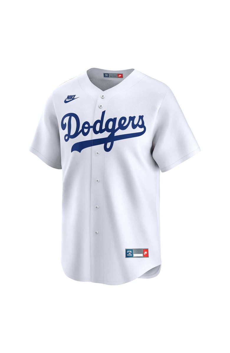 Nike Men's Nike Jackie Robinson White Brooklyn Dodgers Throwback Cooperstown Collection Limited Jersey, Alternate, color, White