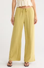 PacSun Milla Tie Waist Wide Leg Pants