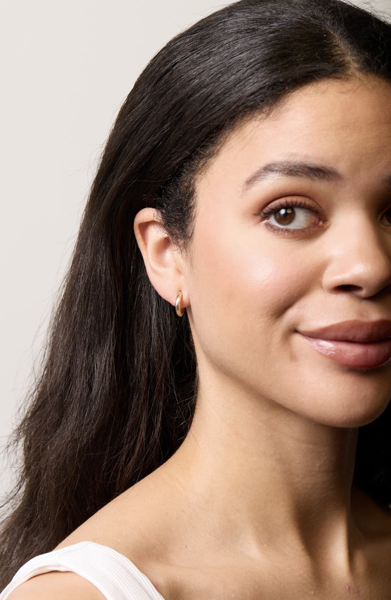 Bony Levy 14K Gold Huggie Hoop Earrings, Alternate, color, 14K Yellow Gold