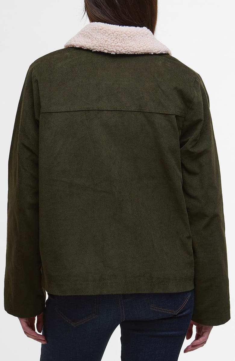 Barbour Tabitha Corduroy Jacket, Alternate, color, Olive