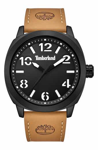 Classic Quartz Leather Strap Watch, 46mm