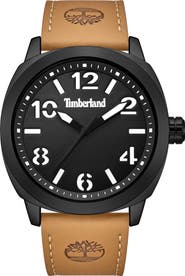Timberland Classic Quartz Leather Strap Watch, 46mm